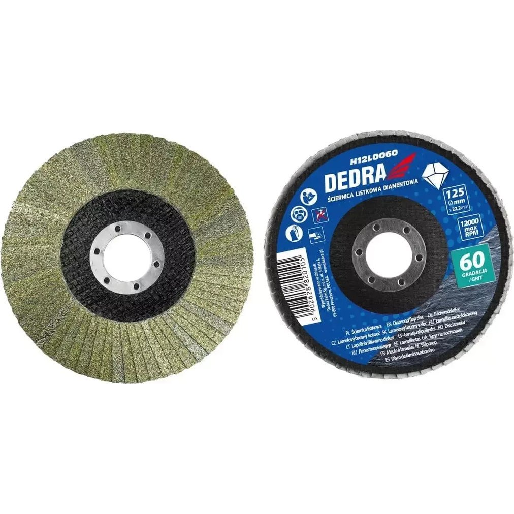 Dedra Gyémánt Lamellás Csiszoló 125x22,2 mm P60 (H12L0060)