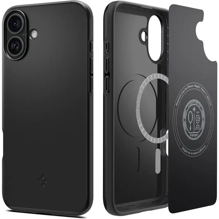Spigen Thin Fit MagFit iPhone 16 Plus tok fekete (ACS08060) (ACS08060)
