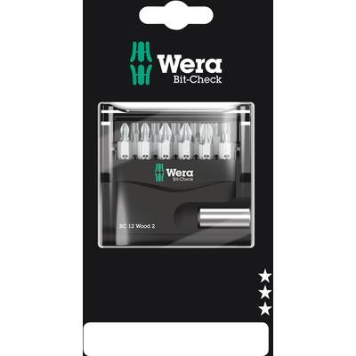 Wera Bit-Check 12 Wood 2 SB (05136391001) Bit készlet 12 részes 1/4 (6.3 mm) Bit tartóval (05136391001)