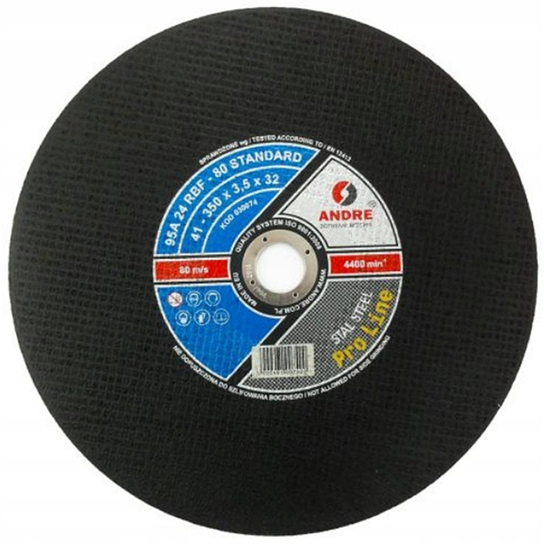 Andre TARCZA DO METALU 350 x 3,5mm x 25,4mm STANDARD PRO LINE 95A24RBF