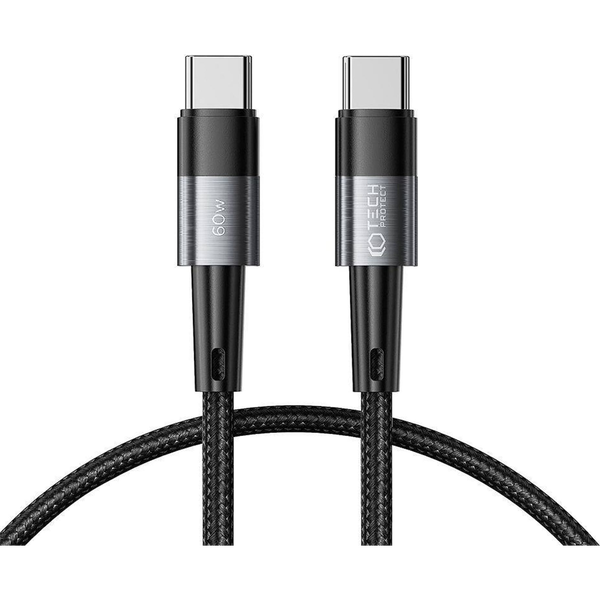 TECH-PROTECT ULTRABOOST KABEL TIP-C PD60W/3A 25CM SIVA ZA POLNJENJE