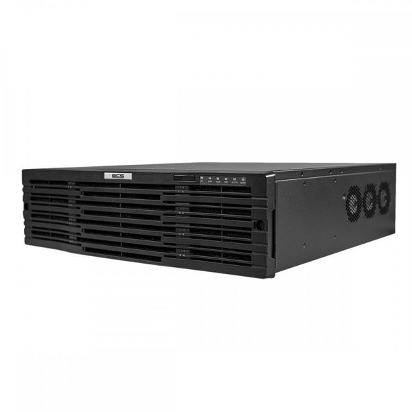 BCS BCS-P-NVR6416-4KR 64-csatornás IP rögzítő RAID támogatással és 12MP kamerával