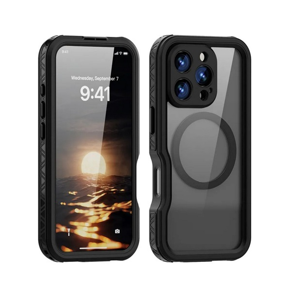Pouzdro voděodolné SHELLBOX pro Apple iPhone 16 Pro, černé