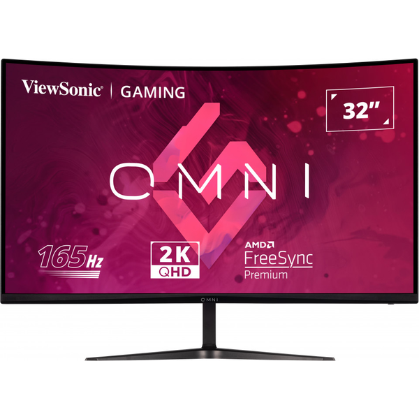 Монитор LED ViewSonic Gaming VX3218C-2K, 165Hz, QHD, Display Port, HDMI, Извит, Черен