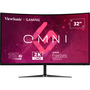 Монитор LED ViewSonic Gaming VX3218C-2K, 165Hz, QHD, Display Port, HDMI, Извит, Черен