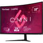 Монитор LED ViewSonic Gaming VX3218C-2K, 165Hz, QHD, Display Port, HDMI, Извит, Черен