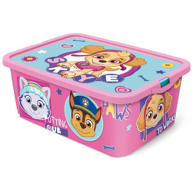 Store Mancs őrjárat - 13l + tető, rózsaszín, műanyag (8412497025558)