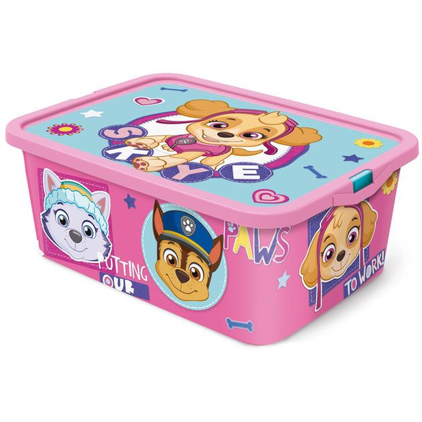 Store Mancs őrjárat - 13l + tető, rózsaszín, műanyag