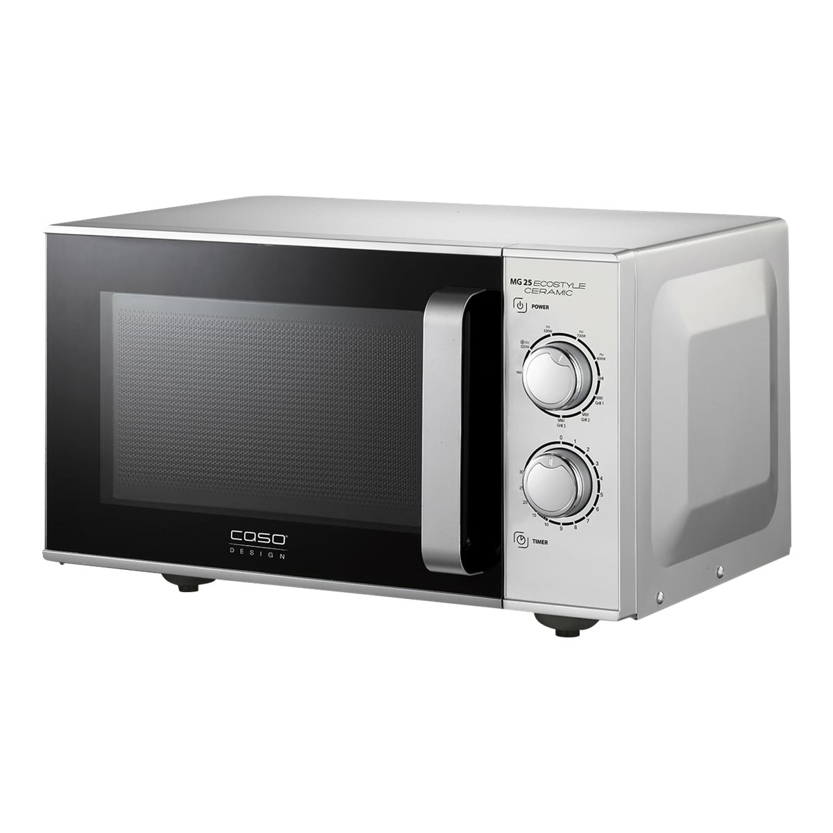 Caso Ceramic Szabadonálló Mikrohullámú sütő 25L 900W - Fekete (4038437033298)