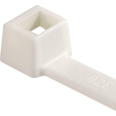 HellermannTyton 111-91819 T18R-PA66V0-WH Kábelkötöző Fehér 100 db (111-91819)