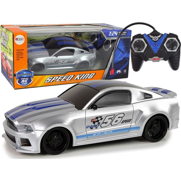 Sport Speed Car Távirányítású R/C Ezüst 1_24 Speed King