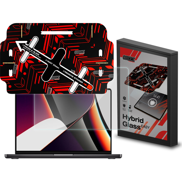 Filtr GrizzGlass Szkło hybrydowe GrizzGlass HybridGlass Easy do Apple MacBook Pro 14" 2021