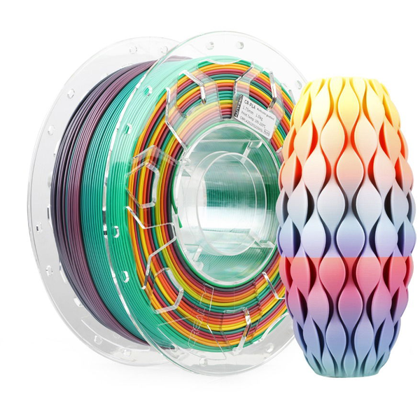 Creality 1,75mm PLA transparent spool - 1kg, szivárvány