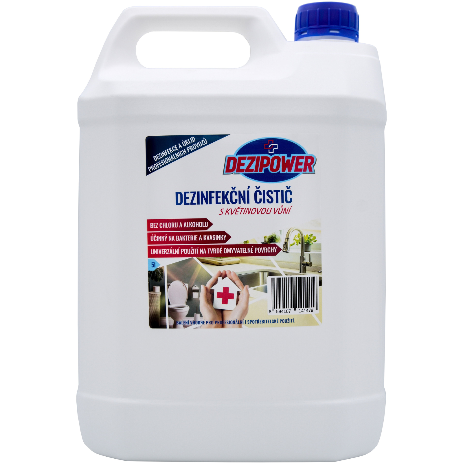 DEZIPOWER fertőtlenítő tisztítószer virágillattal 5 l (8594187141479)