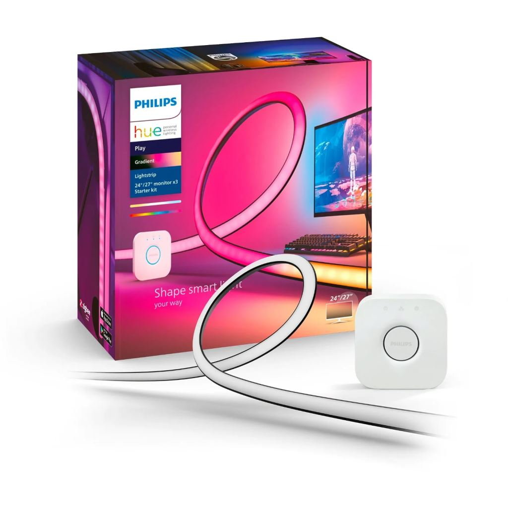 Philips Hue Gradient PC kezdőcsomag 3 db LED szalaggal 24