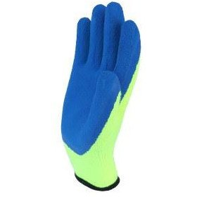 WARM GLOVES COVERED IN LATEX FOAM