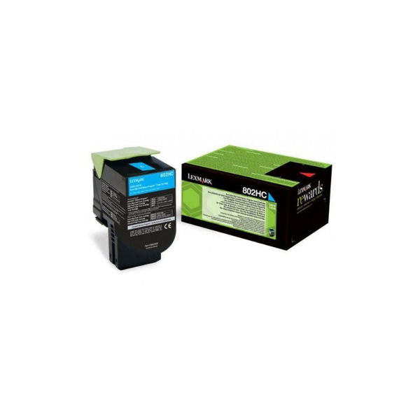 Lexmark 802HC cartuccia toner 1 pz Originale Ciano