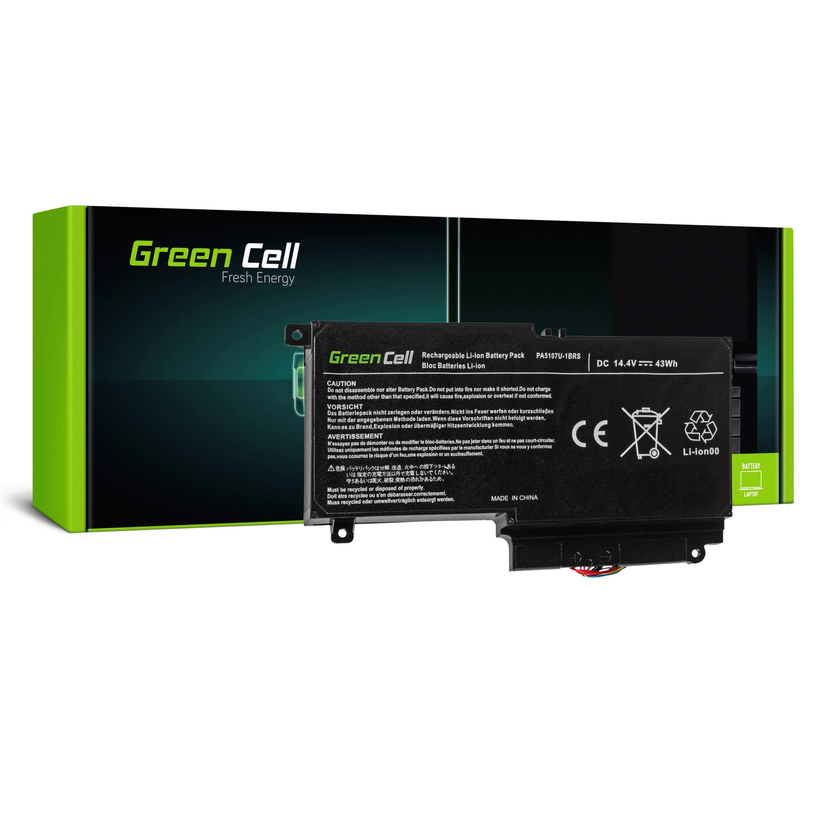 Green Cell TS51 Toshiba Satellite PA5107U-1BRS Notebook akkumulátor 2200 mAh (TS51)
