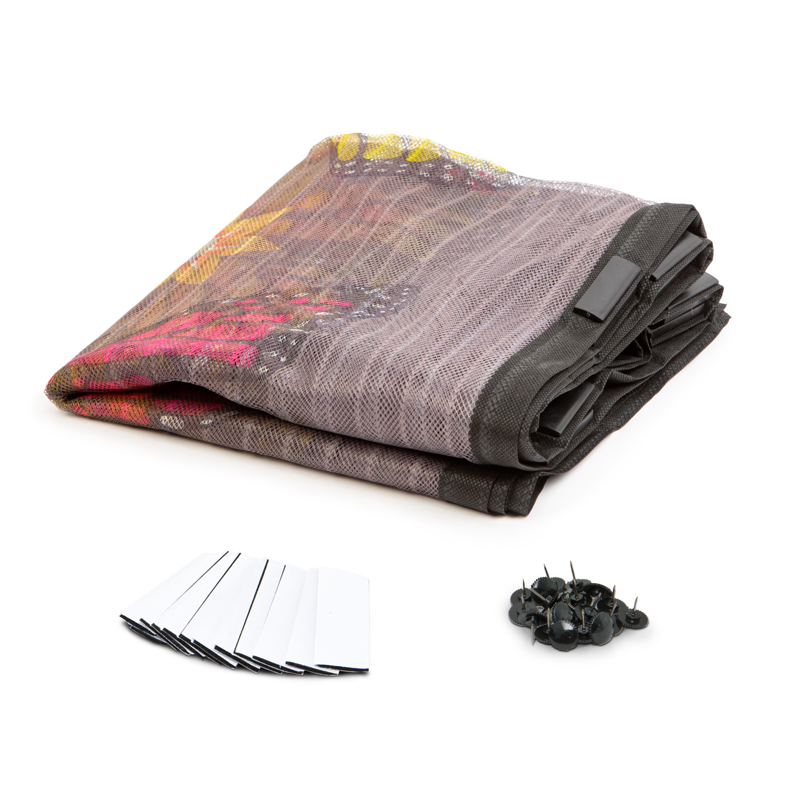 Garden of Eden mágnessel záródó szúnyogháló függöny ajtóra 100x210cm, virágos pillangós (11398P) (11398P)