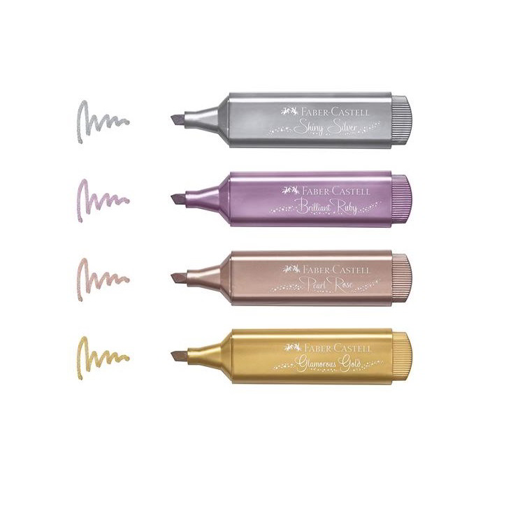 Faber-Castell TL 46 1-5mm Szövegkiemelő - 4 különböző metál szín (154640)
