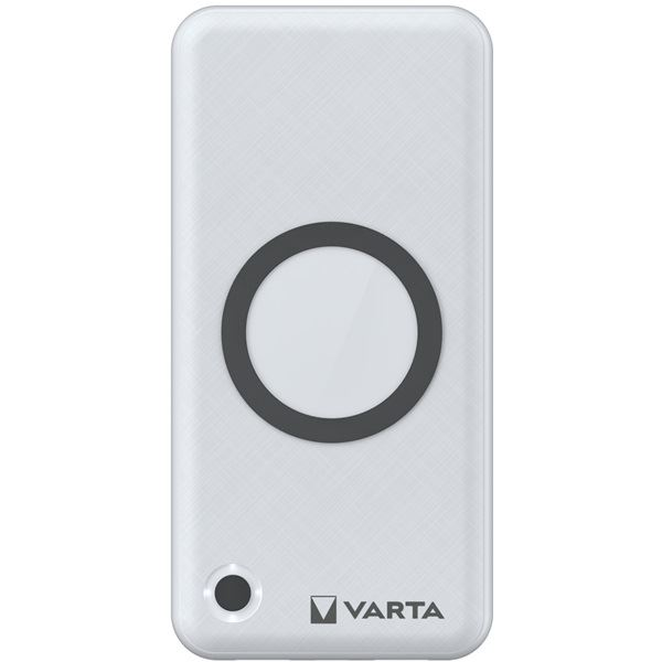 Varta 57909 101 111 külső akkumulátor Lítium-polimer (LiPo) 20000 mAh Vezeték nélkül tölthető Fehér