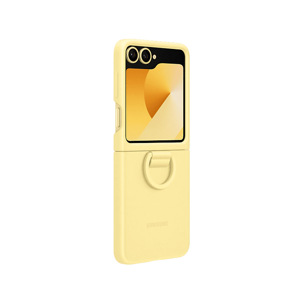 Samsung Galaxy Z Flip6 szilikon tok gyűrűvel sárga (EF-PF741TYEGWW)