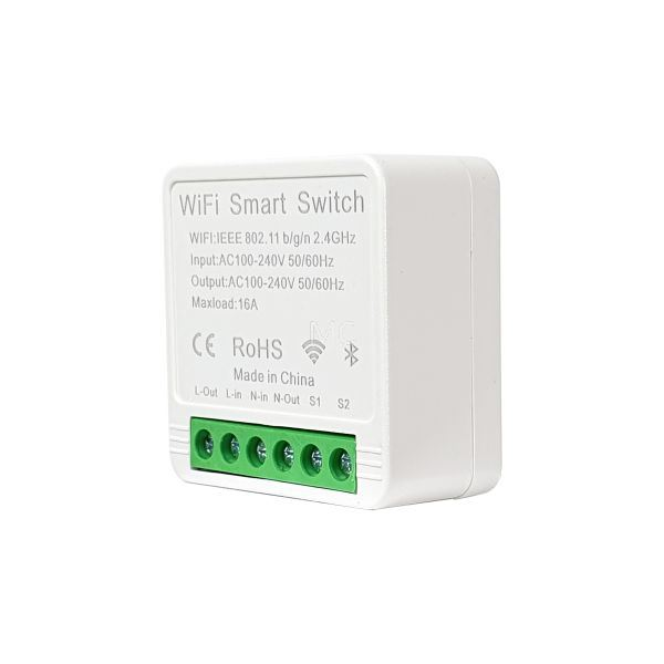 SmartWise Mini BT WiFi + Bluetooth okosrelé (SMW-REL-MINI1-BT) (SMW-REL-MINI1-BT)