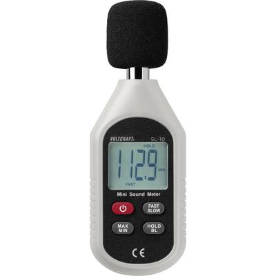 Zajszintmérő, decibel mérő 30-130 dB 31,5 Hz - 8 kHz Voltcraft SL-10 (VC-8314250)
