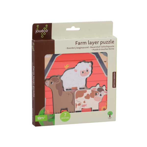 Jouéco® - Háziállatok réteges puzzle