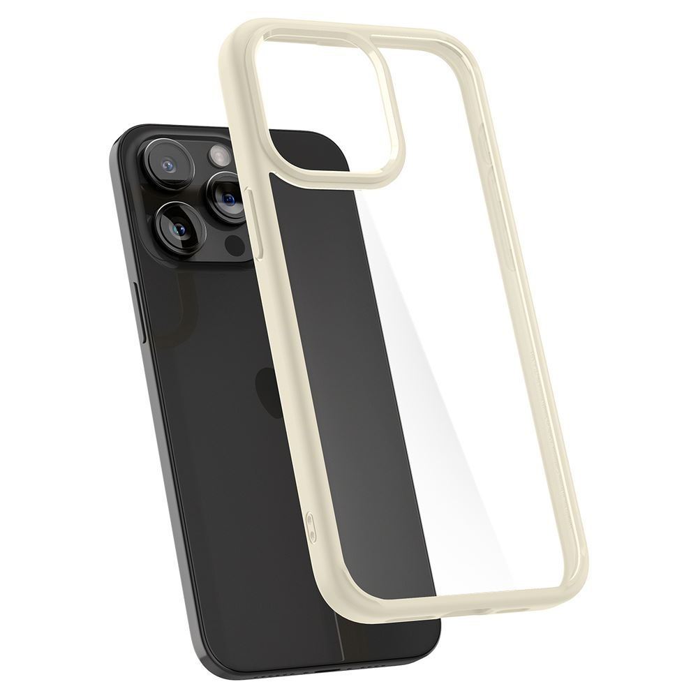 Spigen Ultra Hybrid iPhone 15 Pro Max tok átlátszó-bézs (ACS06571) (ACS06571)