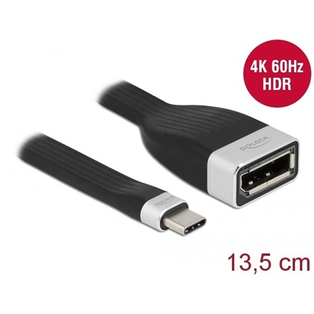 Plochý stužkový kabel FPC z USB-C na DisplayPort - DP Alt Mode Delock 86731