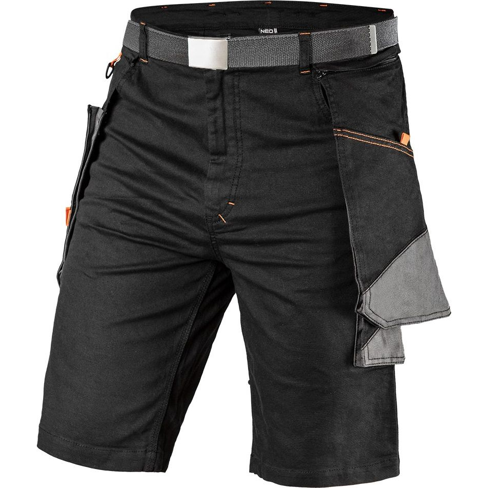 NEO 81-278-M Rövidnadrág, HD, Karcsúsított(Slim Fit), 60% Pamut, 37% Polyester, 3% Elastane, 285 g/m2, Övvel, M (TOP-81-278-M)