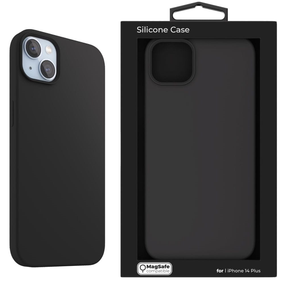 NextOne IPH-14MAX-MAGCASE-BLACK iPhone 14 Plus fekete szilikon MagSafe hátlap (IPH-14MAX-MAGCASE-BLACK)