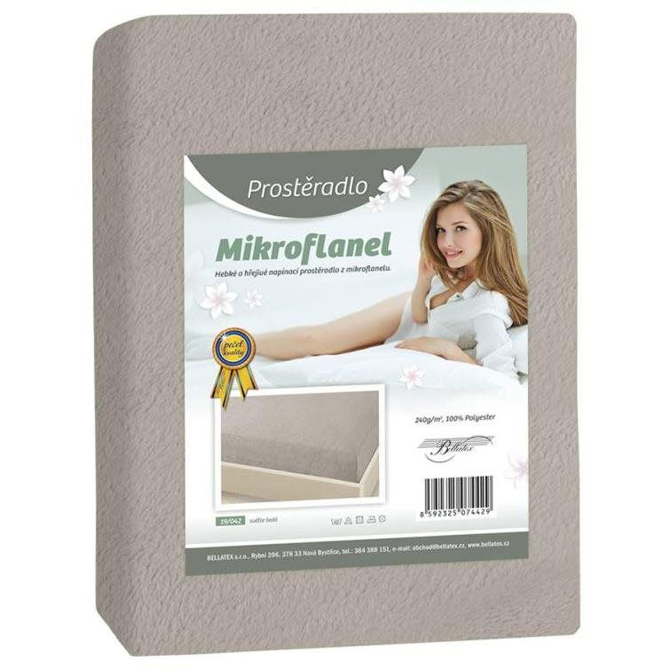 Bellatex Microflannel - 180 × 200 cm - világosszürke (4098)