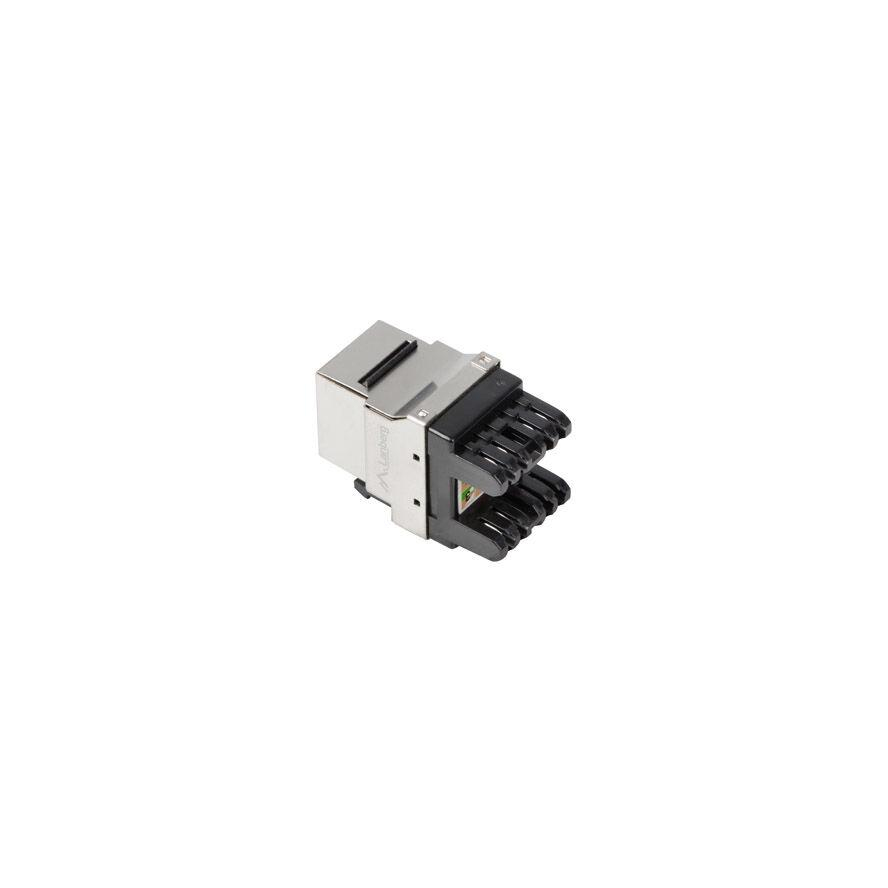 Lanberg KSF6-1000 Cat6 FTP 180°-os betűzős árnyékolt RJ45 Keystone jack (KSF6-1000)