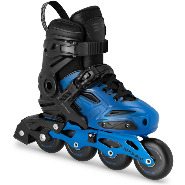 Rolki Spokey Freespo Junior rekreacyjne regulowane czarno-niebieskie r. 35-38