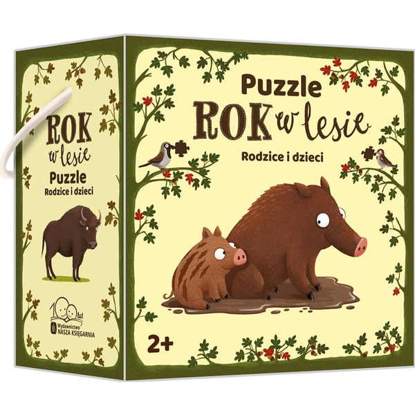 Rok v lese. Rodiče a děti. Puzzle pro děti