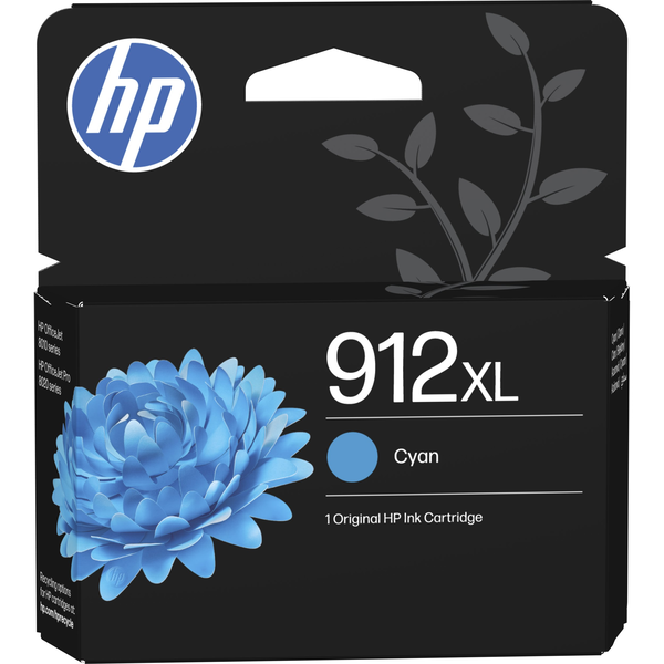 HP 912XL High Yield Cyan Original Ink Cartridge blækpatron 1 stk Højt (XL) udbytte Blå