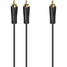 Hama 00205097 cavo audio 5 m RCA 2 x RCA Nero