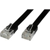 MicroConnect RJ-45/RJ-45 kat.6 5m Czarny (V-UTP605S-FLAT)