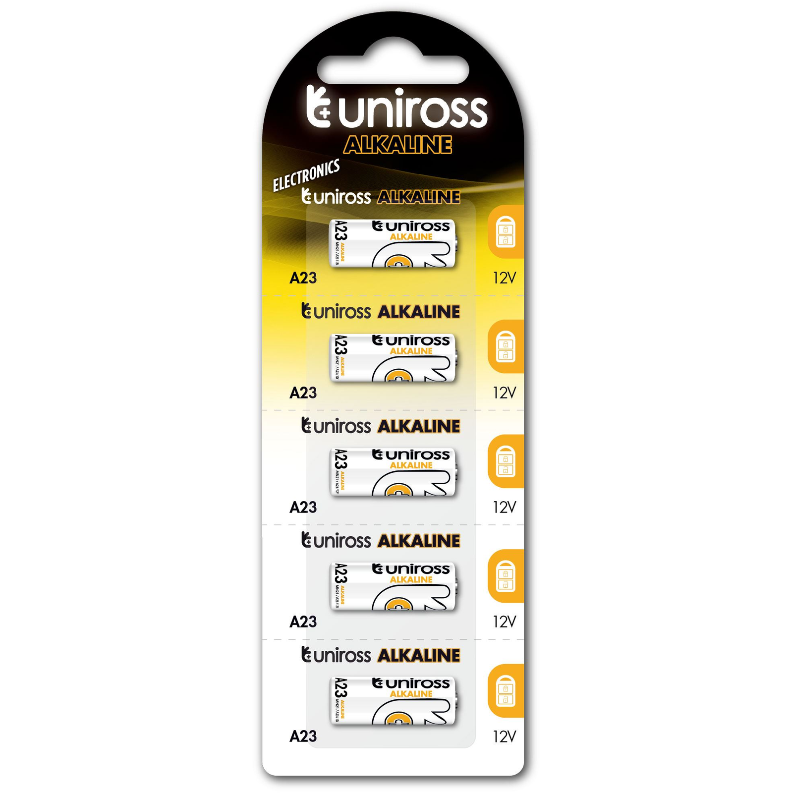 Uniross A23/23A 12V alkáli elem 5db/bliszter (UALKA235) (UALKA235)