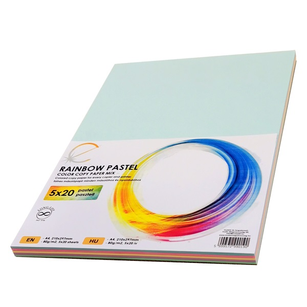 Rainbow Pastel Mix A4 80 g 5x20 ív színes másolópapír (114-0096)