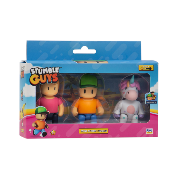 P.M.I. Stumble Guys 3 darabos mini Figura szett