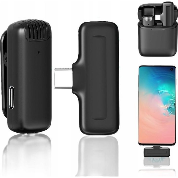 ULANZI J11 Lavalier mikrofon 1 mikrofon 1 vevő USB-C fekete