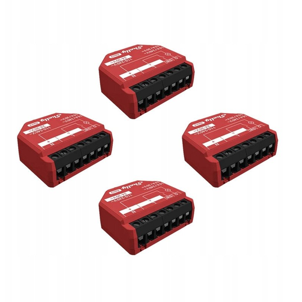 Shelly Relais "1PM Gen3 4er Pack" max 16A 1 Kanal WLAN BT