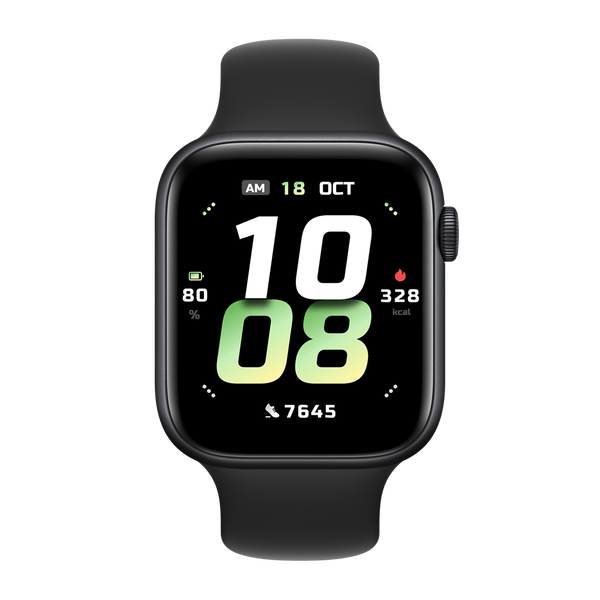 Ceas inteligent Honor Watch 5 cu ecran AMOLED de 1,85", negru