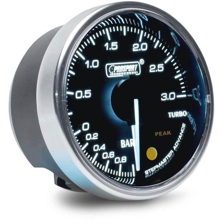 Prosport Performance Supreme Series kiegészítő turbó nyomásmérő elektronikus -1-3 bar-ig (216CLSDWABO-R-BAR)