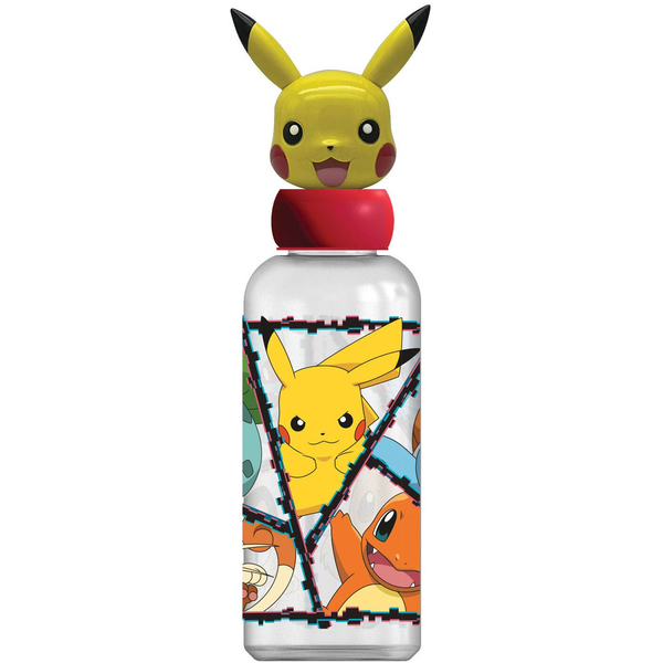 3D Műanyag Palack - 560 ml Pokémon Pikachu