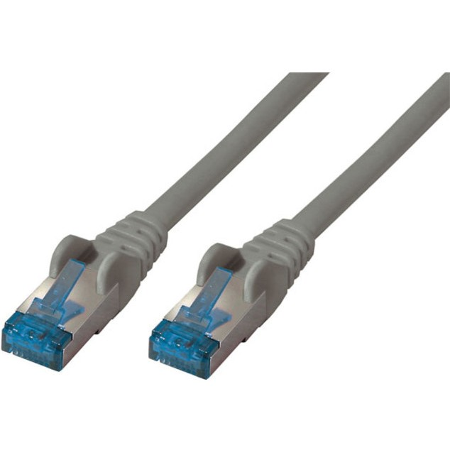 S-Conn S/FTP CAT6a Patch kábel 0.5m Szürke (75711-0.5)