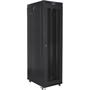 Lanberg Rack Cabinet, 19 инча, 47U, перфорирани врати, LCD, черен, 800 x 1000 mm